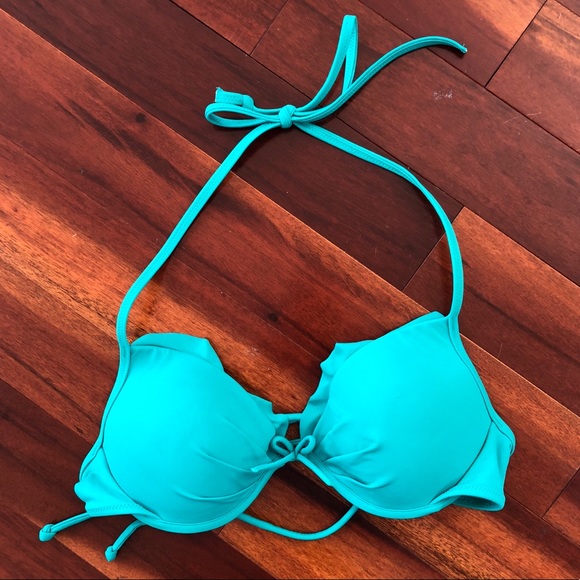 Victoria’s Secret Teal Bikini top - 34B - Picture 1 of 2
